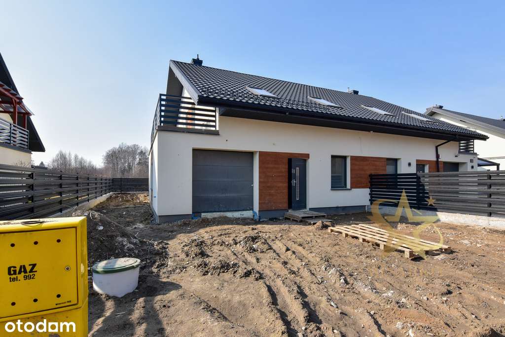 Nowoczesny dom w zabudowie bliźniaczej w Księżynie-1