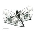 FARÓIS FRONTAIS ANGEL EYES PARA OPEL VECTRA C 05-08 E OPEL SIGNUM 05-08 FUNDO CROMADO - 1