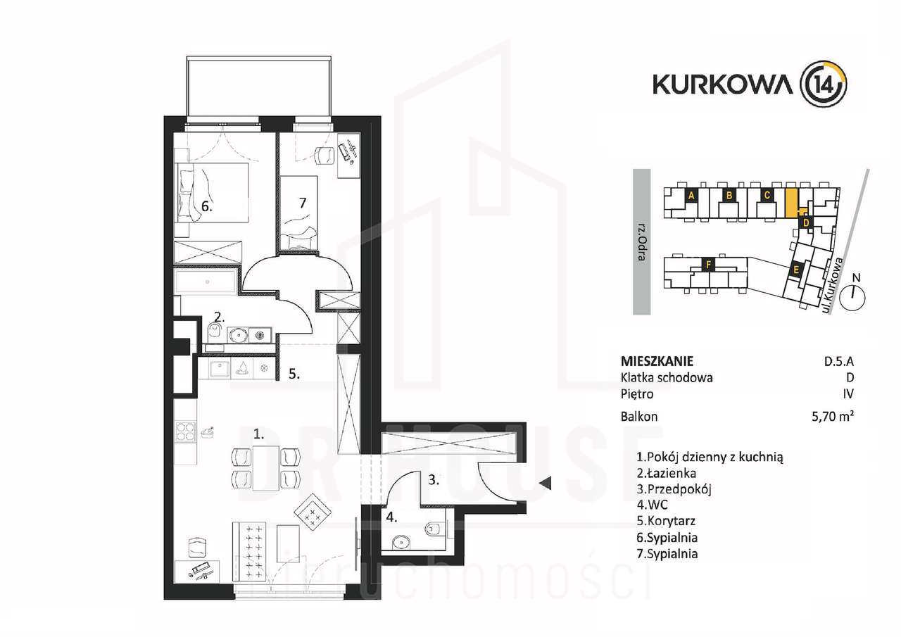 Apartament 3 pokoje 70m2 | KURKOWA14 | Widok na Odrę | Wysoki Standard-10