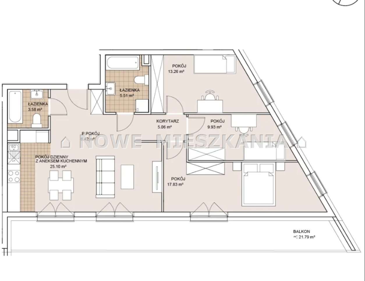 Gotowe Tramwaj Balkon Wysoki Standard Winda Nowe Komfortowe-1