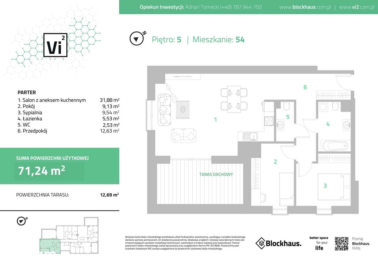 Vi² by Blockhaus  | mieszkanie 3-pok. | A_54 - Pełny obrazek: 2/9