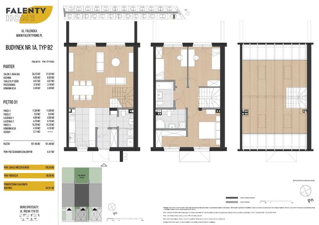 Falenty Home | dom nr 1A | 105,93m2 + poddasze)