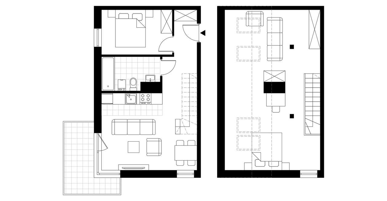 Mieszkanie L29 | 63,93 m² | 3 pok. | Balkon - Pełny obrazek: 3/8