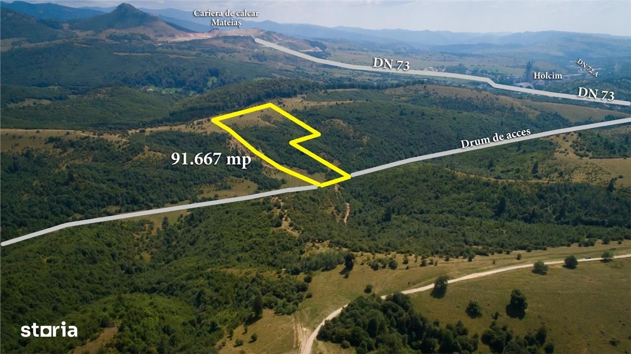 Teren 9.2ha cu proiecte pentru Hotel&SPA si centrala foto-voltaica 3MW