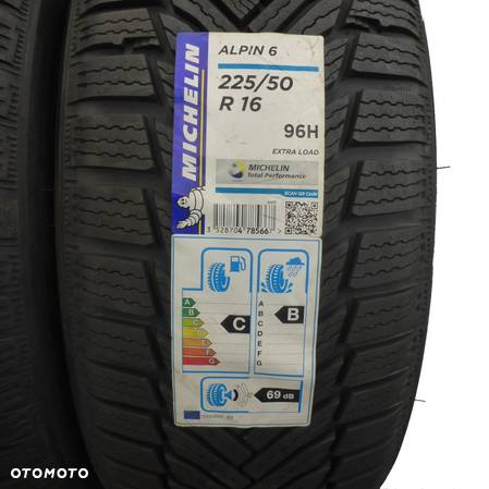 4 x MICHELIN 225/50 R16 96H XL Alpin 6 Zima 2019 NIEUŻYWANE  JAK NOWE - 3