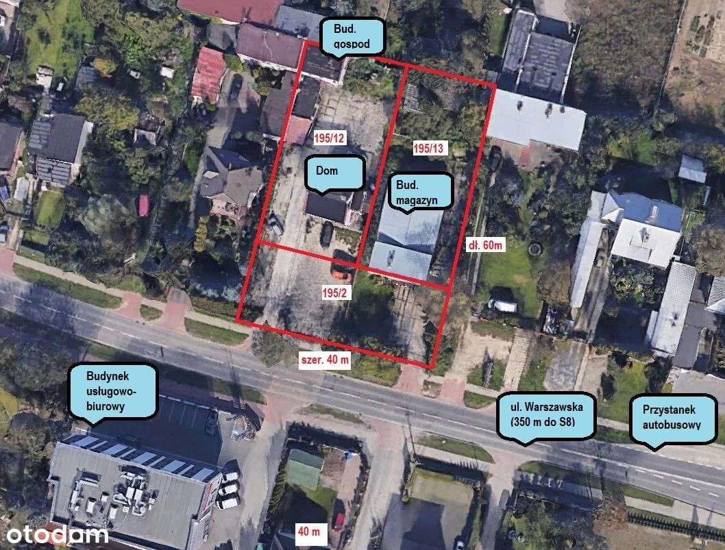 Blizne/Bemowo, ul. Warszawska, pow. 1 1640m2, MPZP - Pełny obrazek: 5/8