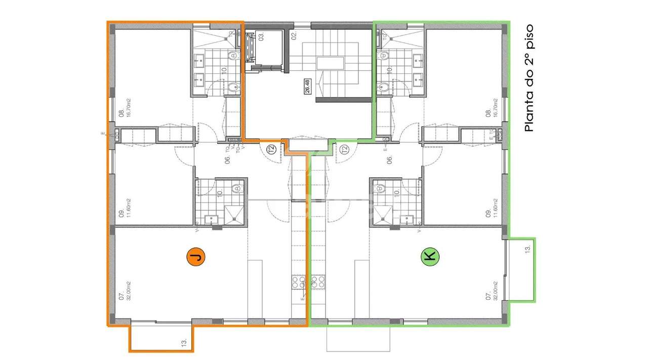 Apartamento T2 Novo - Edifício Jardim Matosinhos-38