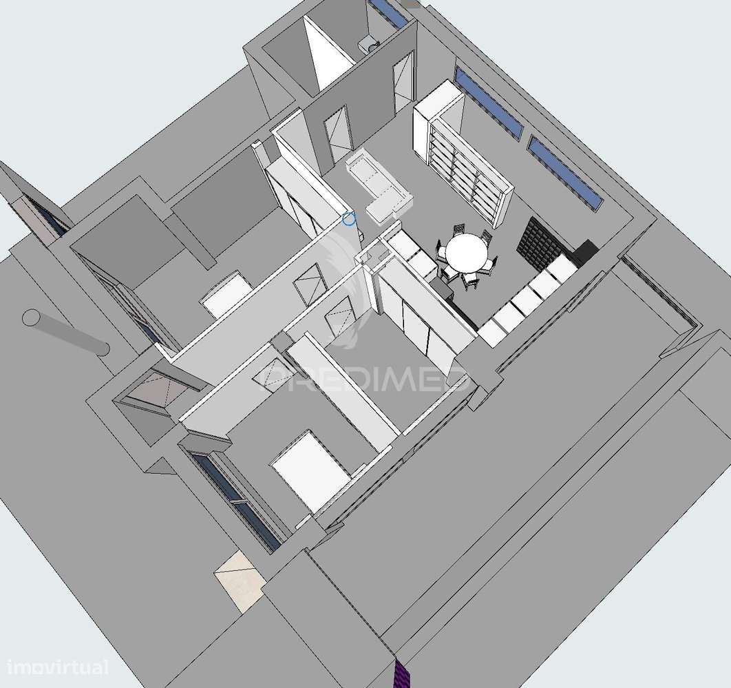 T2+1 Moderno, Mobilado e Equipado | Design Contemporâneo e Pronto a...-3