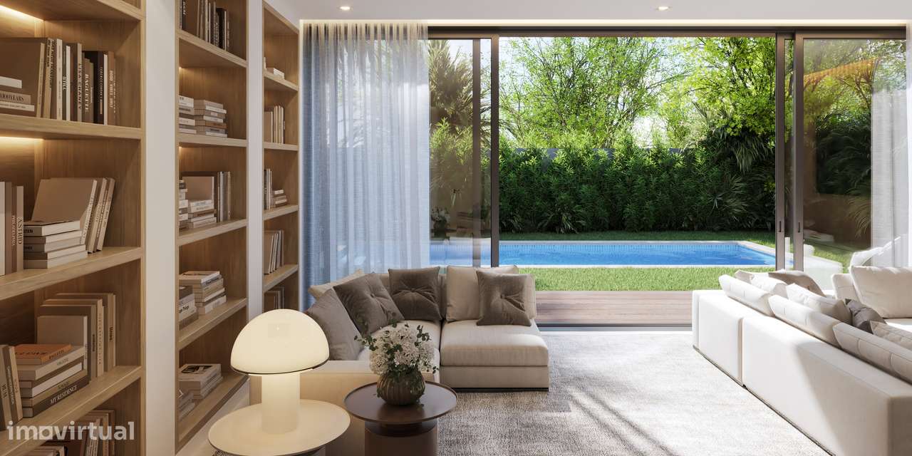 Moradia T4 com piscina, garagem e vista jardim e serra-20