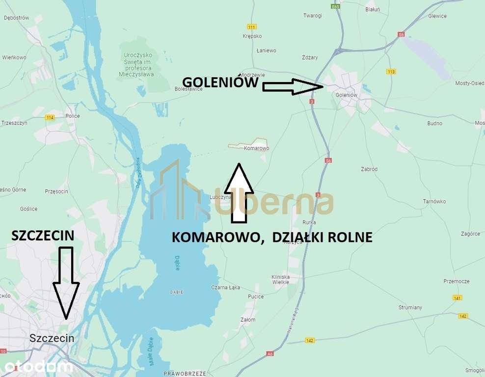 Działka rolna niezabudowana Komarowo nad jeziorem - Pełny obrazek: 4/11
