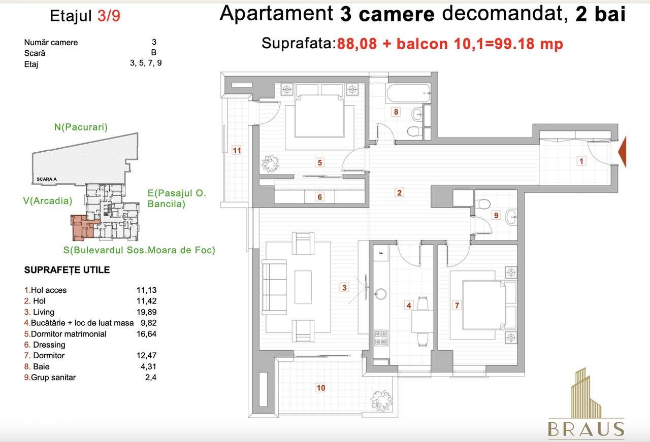 UNIC Un nou nivel al confortului urban – Braus Residence - Imagine principală: 5/5