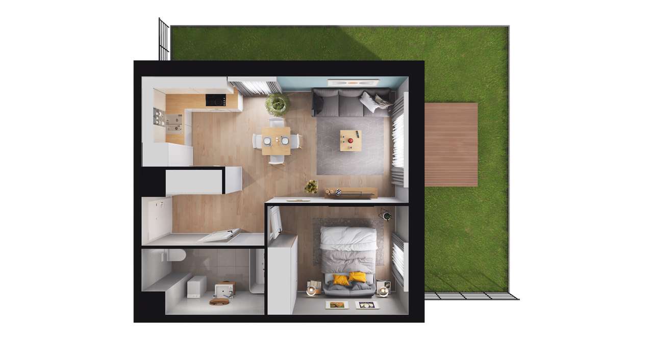 Sedina | apartament 2-pok. | B3.3.3 - Pełny obrazek: 3/9