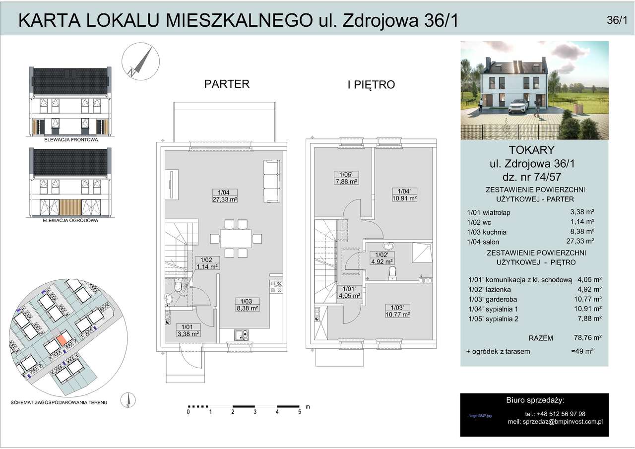 Mieszkanie dwupoziomowe z ogrodem - Pełny obrazek: 2/7