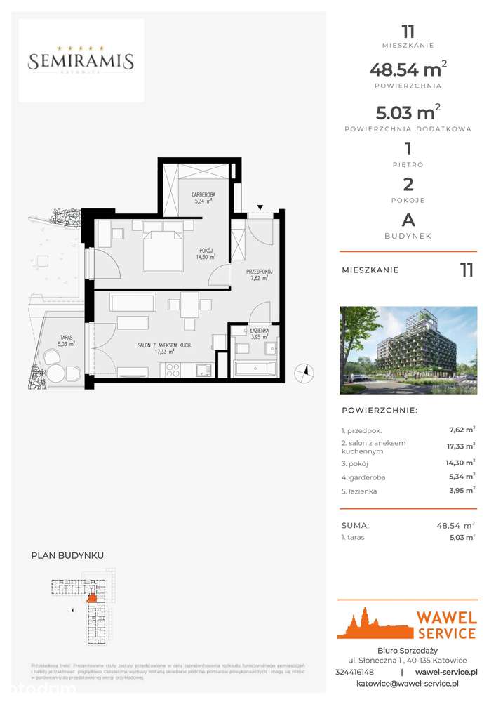 Semiramis | mieszkanie 2-pok. | 11 - Pełny obrazek: 2/7