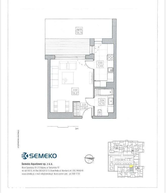 Nowoczesne mieszkanie + taras z ogródkiem - Pełny obrazek: 4/11