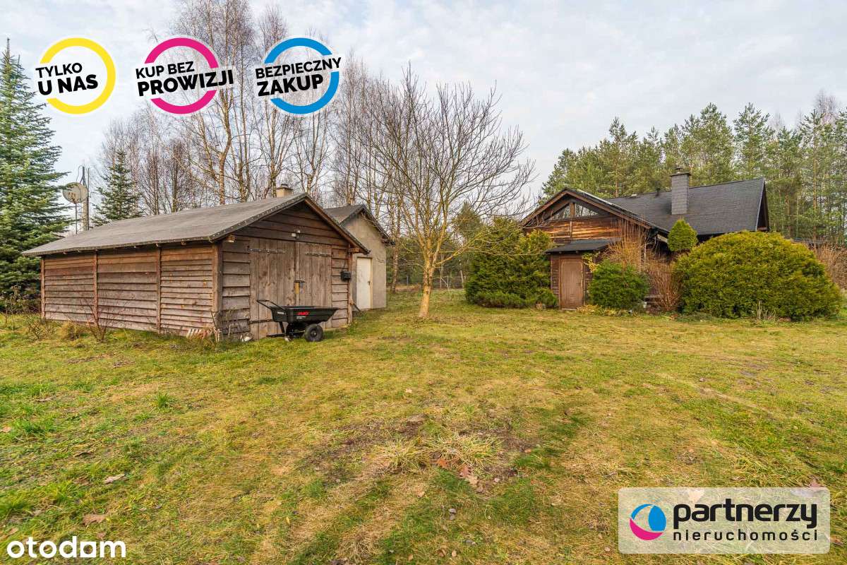 1,5 ha Bory Tucholskie! Dom całoroczny + 2 domki!-19