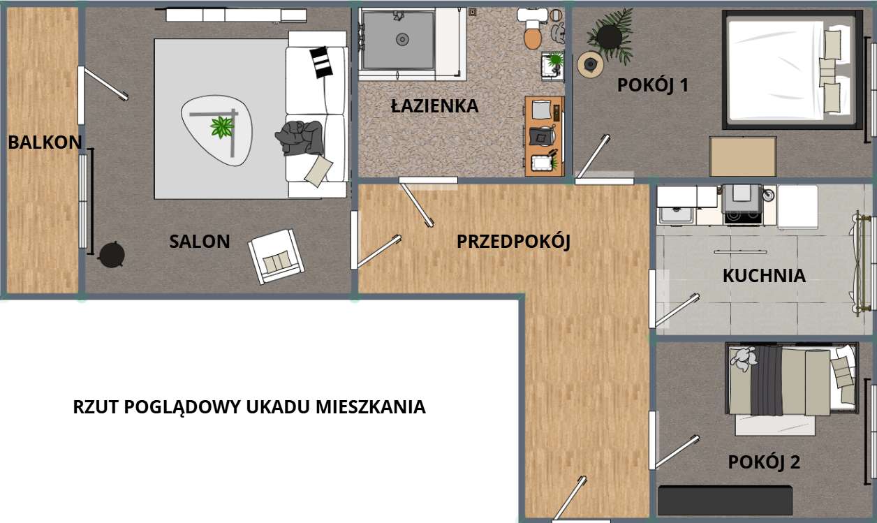 3 pokoje mieszkanie | Gotowe do wprowadzenia | OKAZJA!!-13