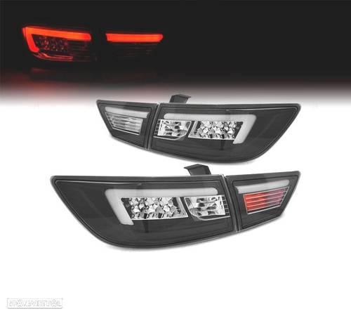 FAROLINS TRASEIROS PARA RENAULT CLIO 4 13-16 LIGHT BAR FUNDO PRETO - 1