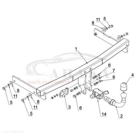 Hak Holowniczy Automat Do Vw Volkswagen Passat Cc Sedan 2008-2012 - 3