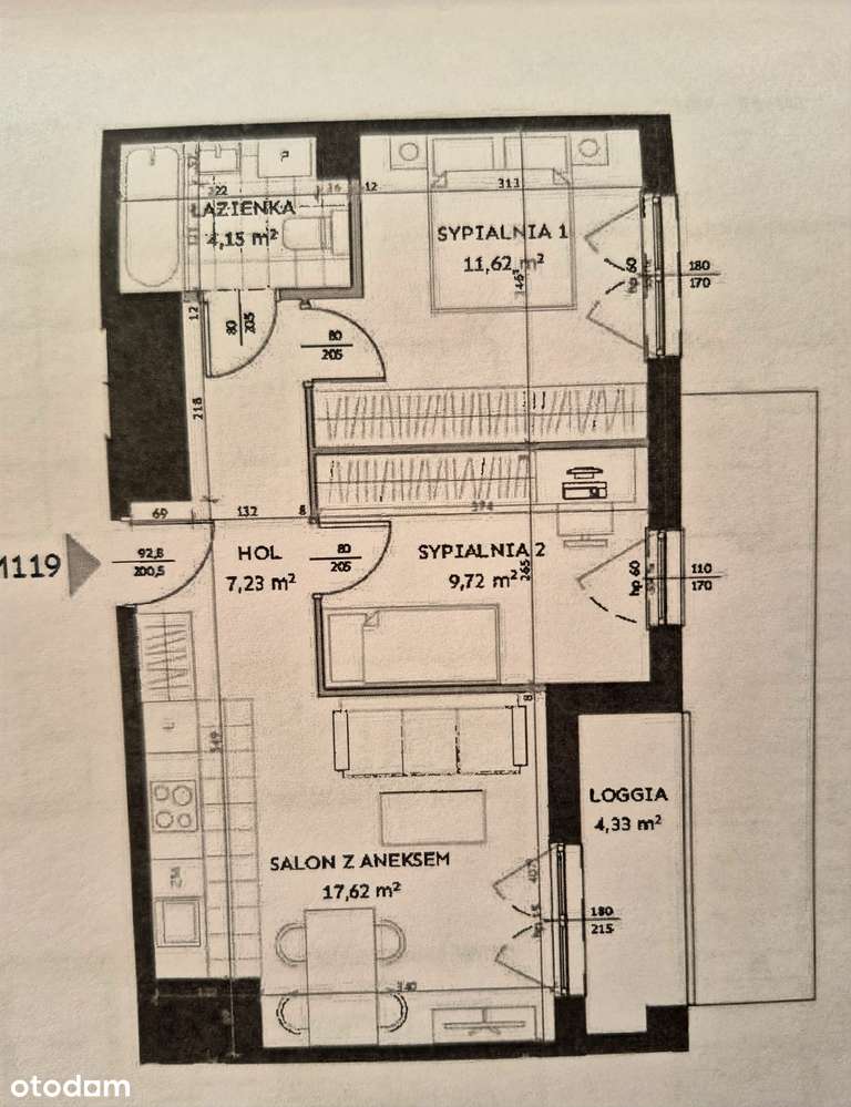 3 pokoje, 8.piętro z miejscem w hali i boksem rowerowym w cenie-5