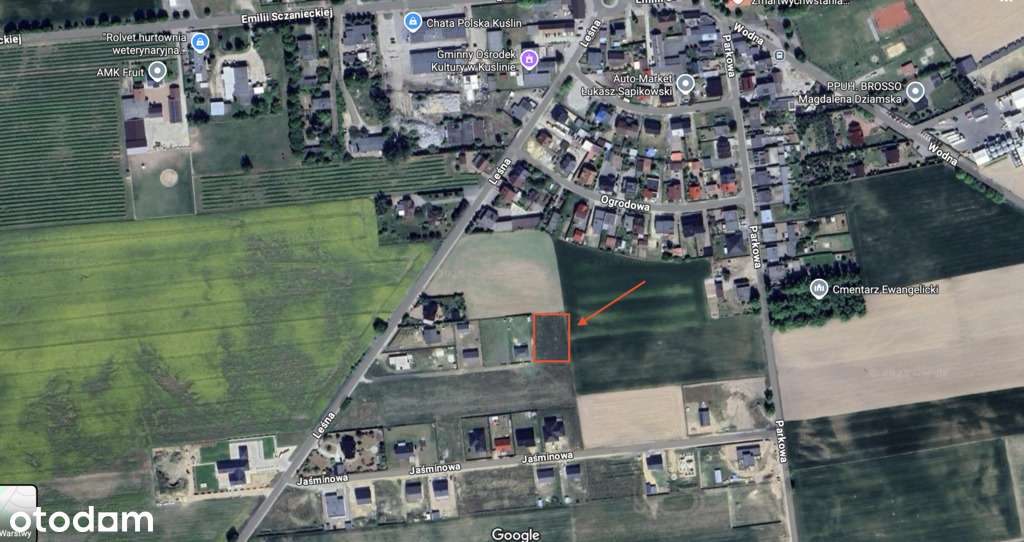 Działka pod zabudowę jednorodzinną w Kuślinie-2