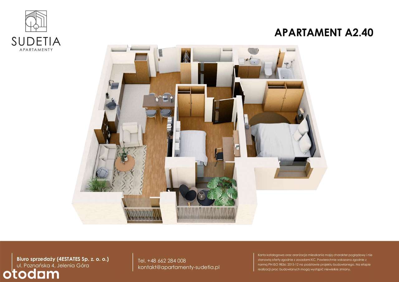 Apartamenty Sudetia | mieszkanie 3-pok. | A2.40 - Pełny obrazek: 3/8