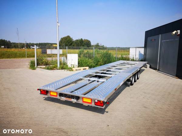 MAZZO DOSTAWA! Laweta aluminiowa 850x204 Masa własna TYLKO 670kg! DMC 3500kg, trzyosiowa, przyczepa na 2 samochody - 6