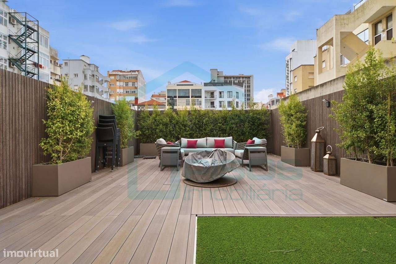 T3 de Luxo a Estrear - Terraço e Garagem - Av. República, Lx-0