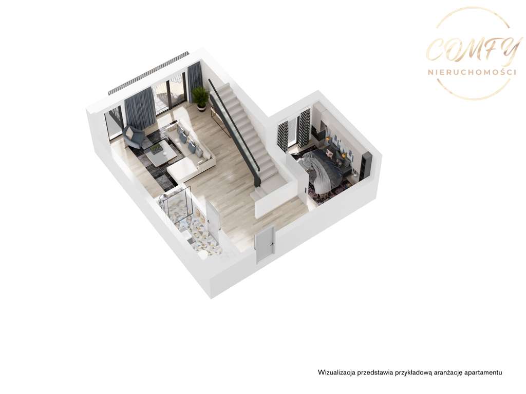 Piękny apartament 2 poziomy (105m2) z tarasem 35m2-18