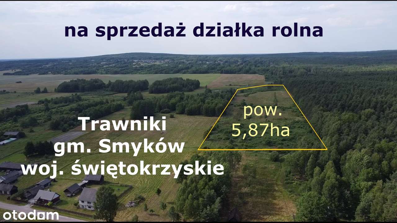 5,87ha = 6,9% wsi Trawniki szer. 110 x 536-4