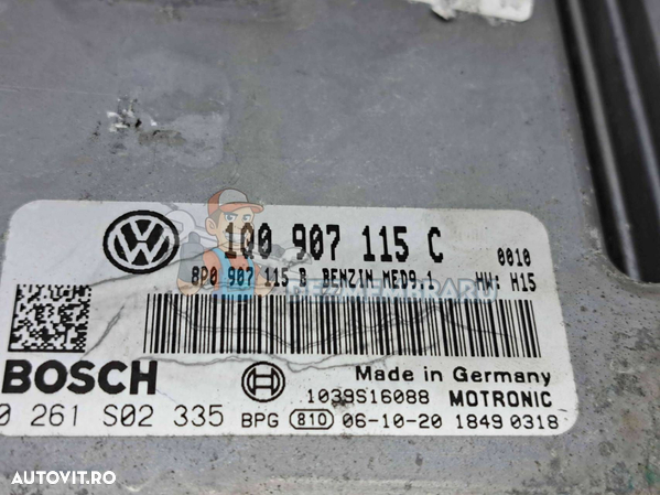 Calculator motor ECU Volkswagen Eos (1F7, 1F8) [Fabr 2006-2015] 1Q0907115C 2.0 FSI BWA 147KW 200CP - 2