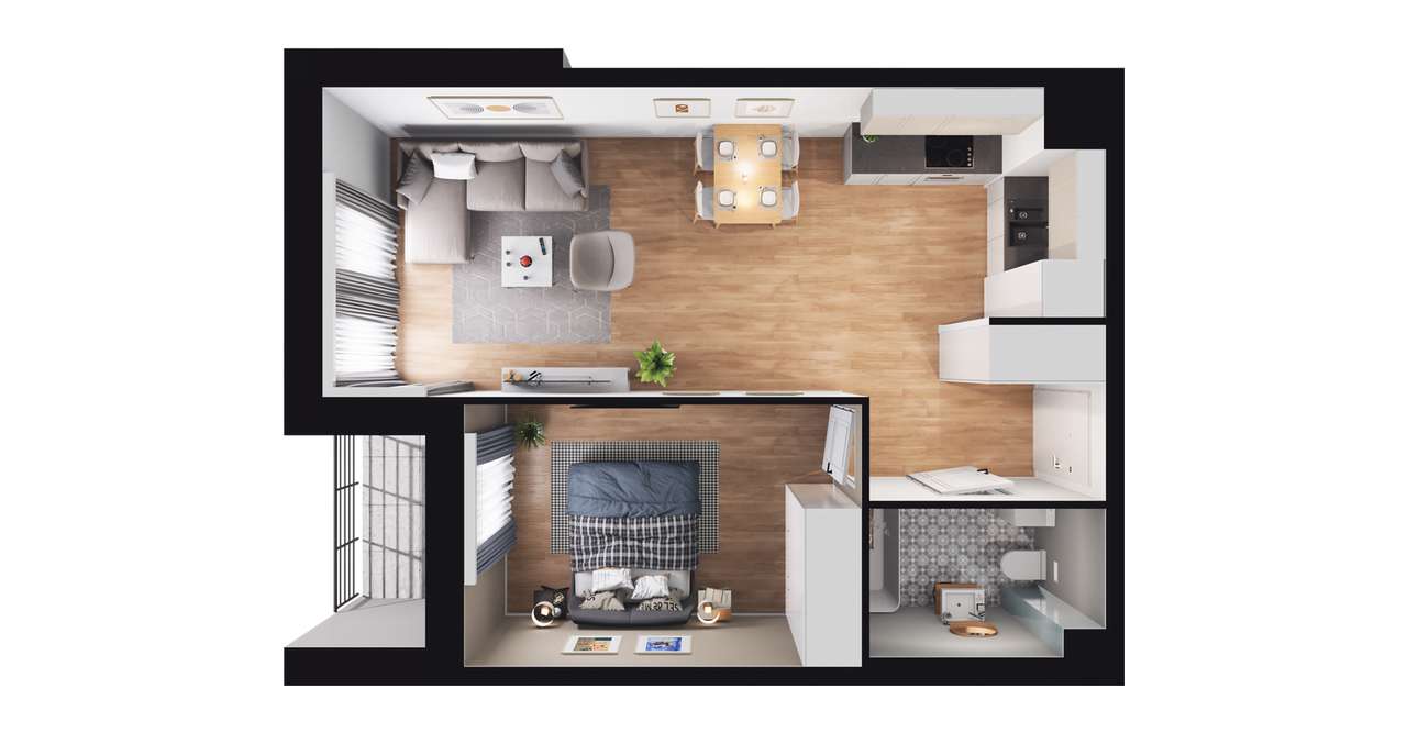 Pilotów 21 | mieszkanie 2-pok. | C/7 - Pełny obrazek: 3/9