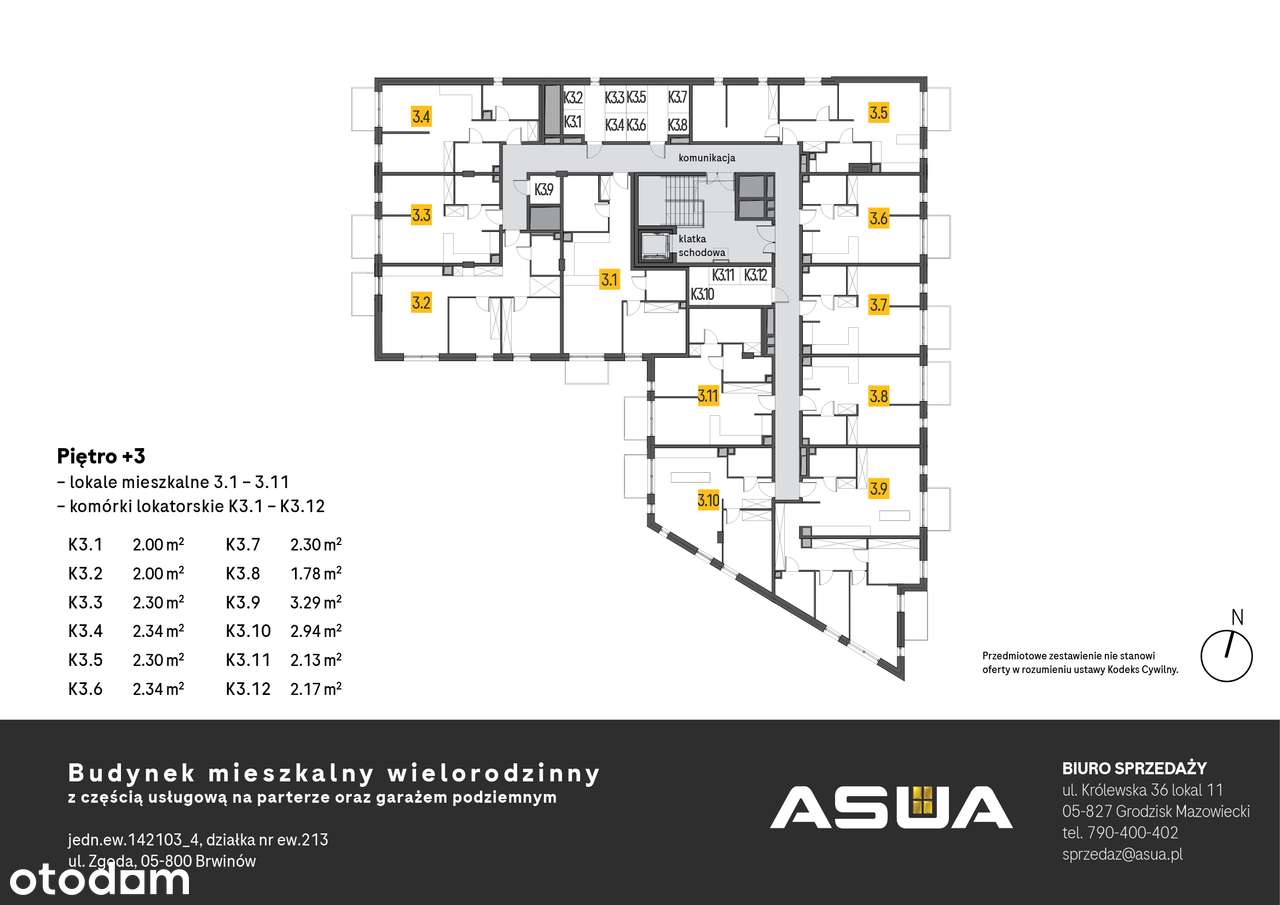apartament w Brwinowie ul. Zgoda - lok. 3.1-7