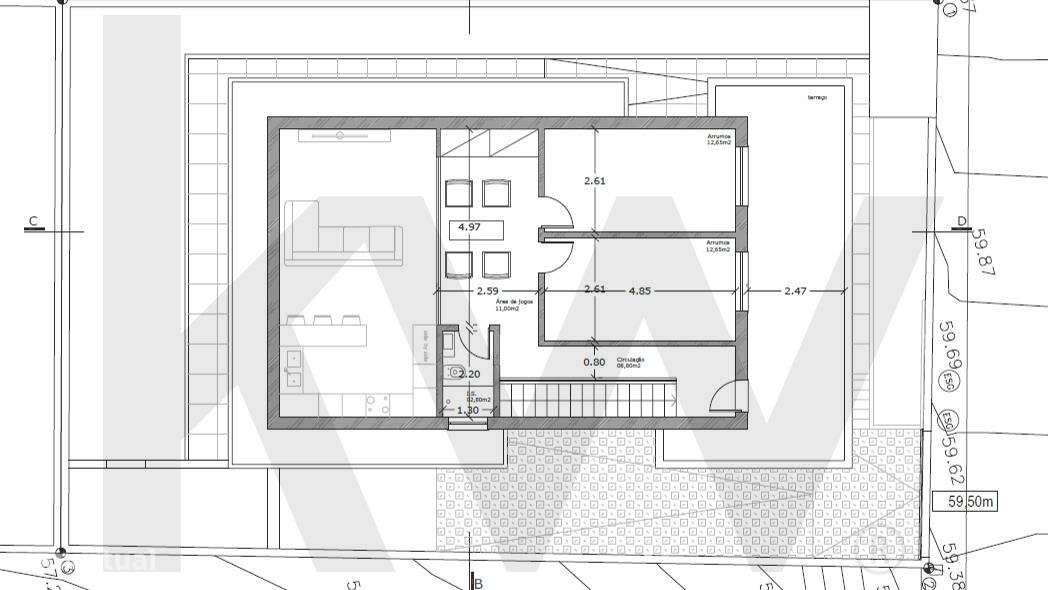 Lote de terreno urbano com 318 m2, situado no Zambujal, com projeto de - Grande imagem: 5/6