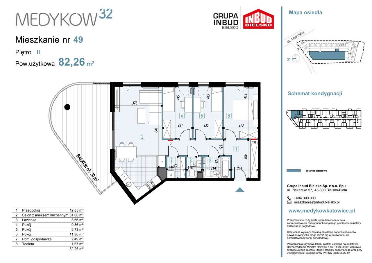 Medyków 32 | mieszkanie 4-pok. | 49 - Pełny obrazek: 2/8