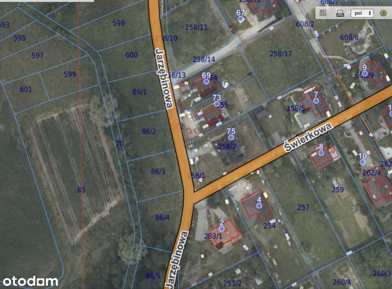 Płaska działka budowlana 7 arów - Kocmyrzów - Pełny obrazek: 3/9