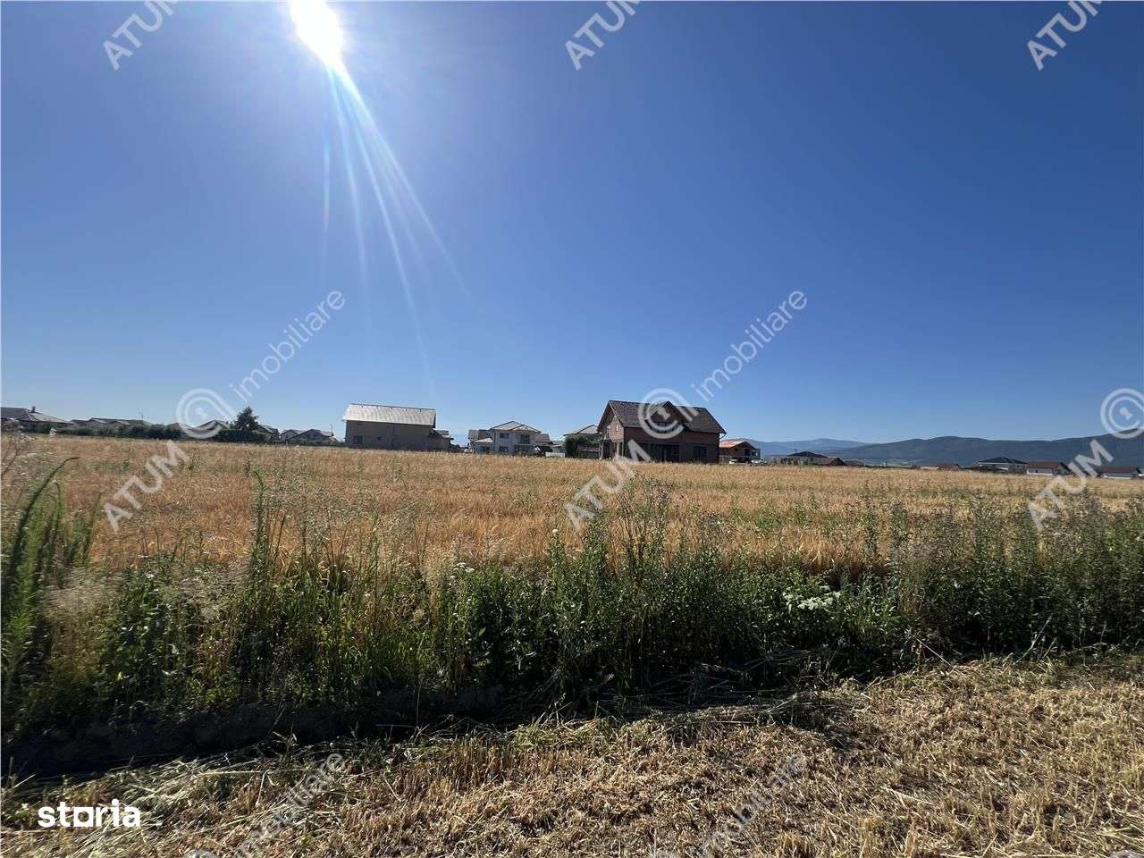 Teren de 3752 mp pozitionat pe colt cu PUZ situat in Cristian - Imagine principală: 4/11