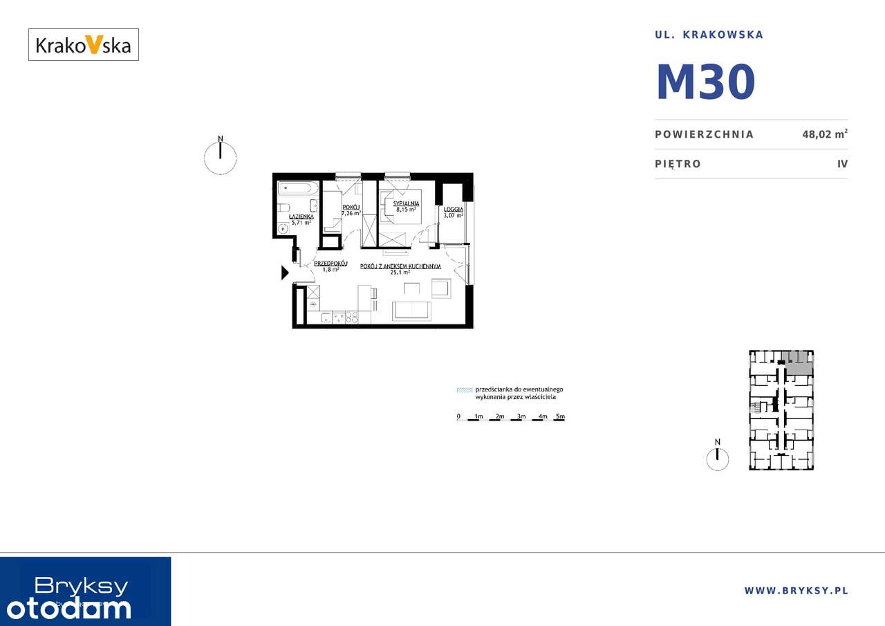 KrakoVska 2 | mieszkanie 3-pok. | M30 - Pełny obrazek: 3/8
