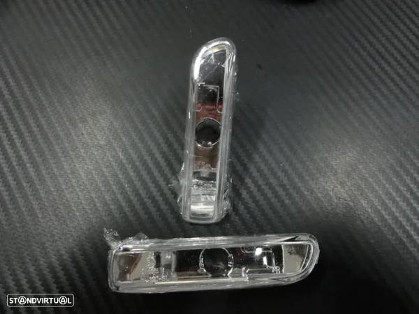 Piscas laterais / faróis / farolins BMW E46 98-01, E46 COUPE / CABRIO 98-06, E46 COMPAC fundo preto ou em cristal. - 6