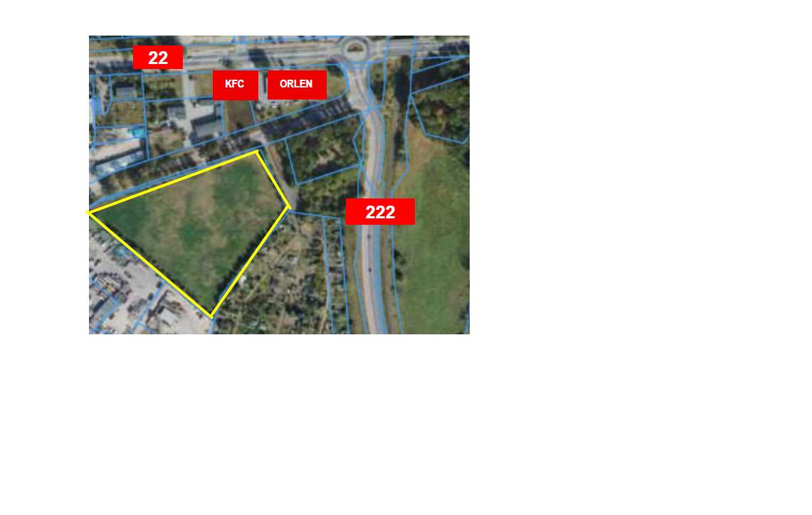 Działka Inwstycyna 2 ha, pod handel - Pełny obrazek: 3/3