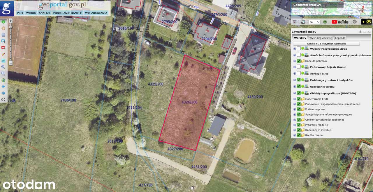 Działka Budowlana z PNB na dwa budynki. - Pełny obrazek: 4/4