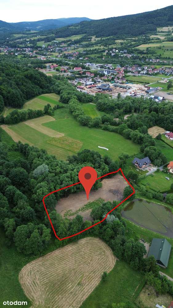 Działka budowlana 30 arów Mszana Dolna, Zarabie-2