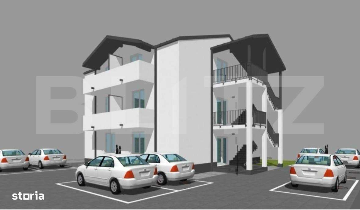 Apartament 2 camere in bloc nou, 57 mp, 2 balcoane si parcare inclusa - Imagine principală: 1/5