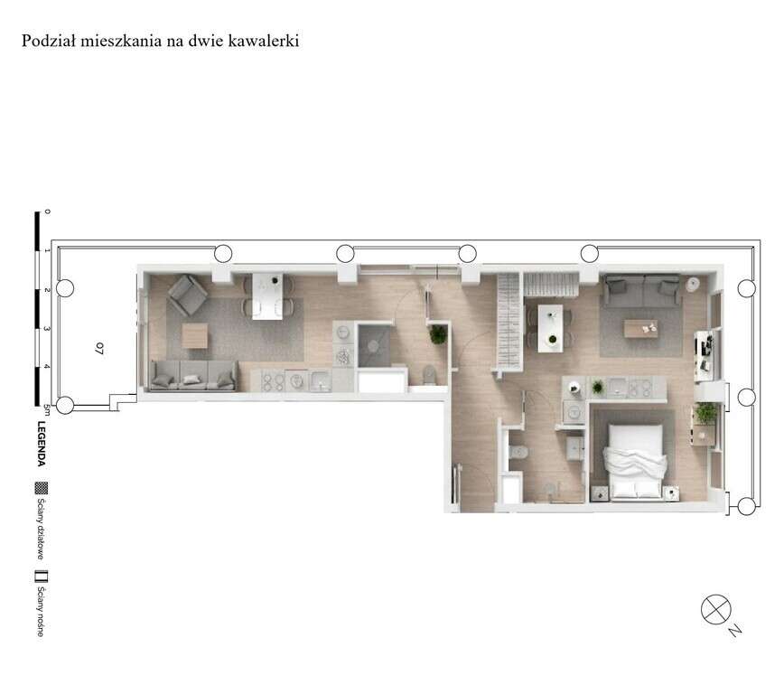 Komfortowe 3 pokoje, ul. Mogilska, Kraków-7