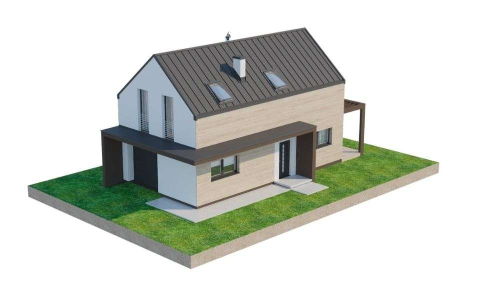 Działka, pozw. na budowę, projekt Inovia, j. Białe - Pełny obrazek: 4/19