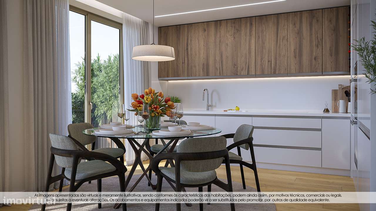 Apartamento T2 Arcozelo ao Intermaché com terraço Nascente Sul-35