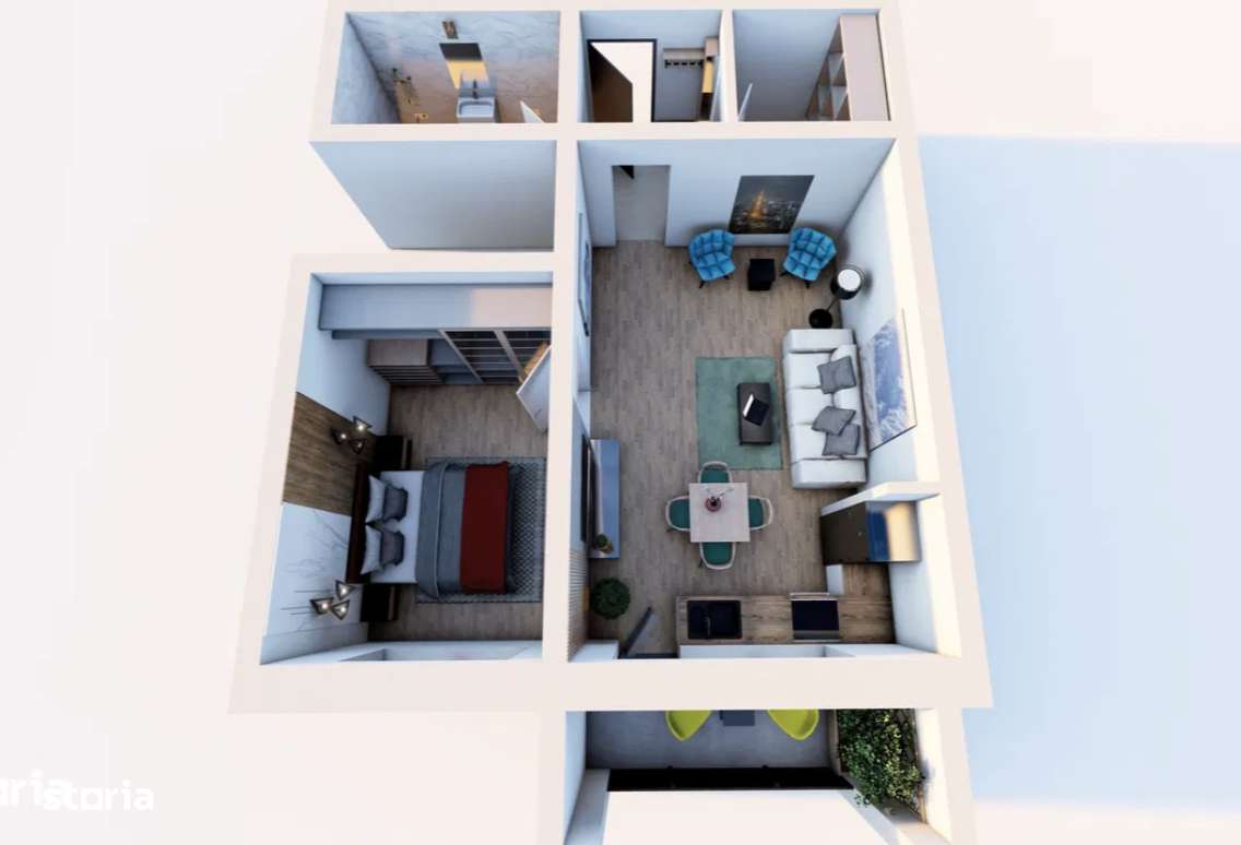 Studio cu dressing de vanzare - Subcetate City 2 Sanpetru-1