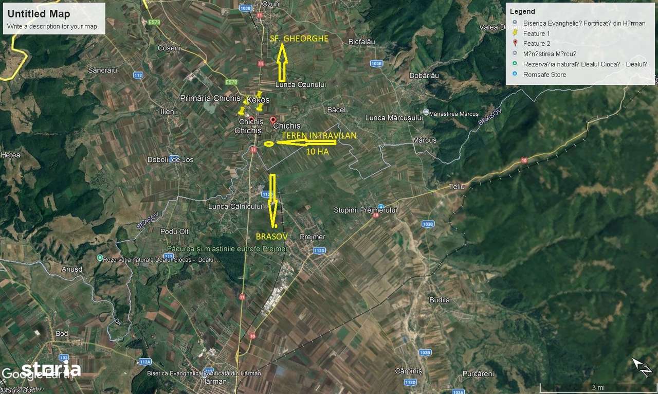 Teren intravilan superb in zona Chichiș Covasna - Imagine principală: 2/3