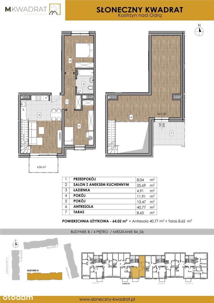 Słoneczny Kwadrat  | mieszkanie 4-pok. | B4_06 - Pełny obrazek: 2/6