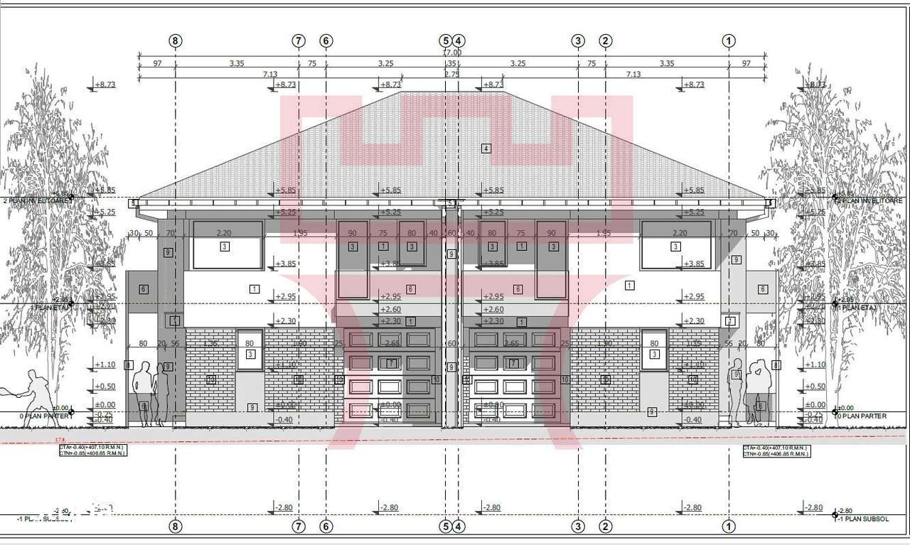 Casa duplex in constructie Dambul Rotund 207mp 350teren utili cu garaj-1